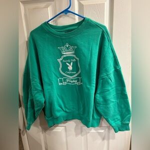 Playboy by Pacsun Green Sweatshirt